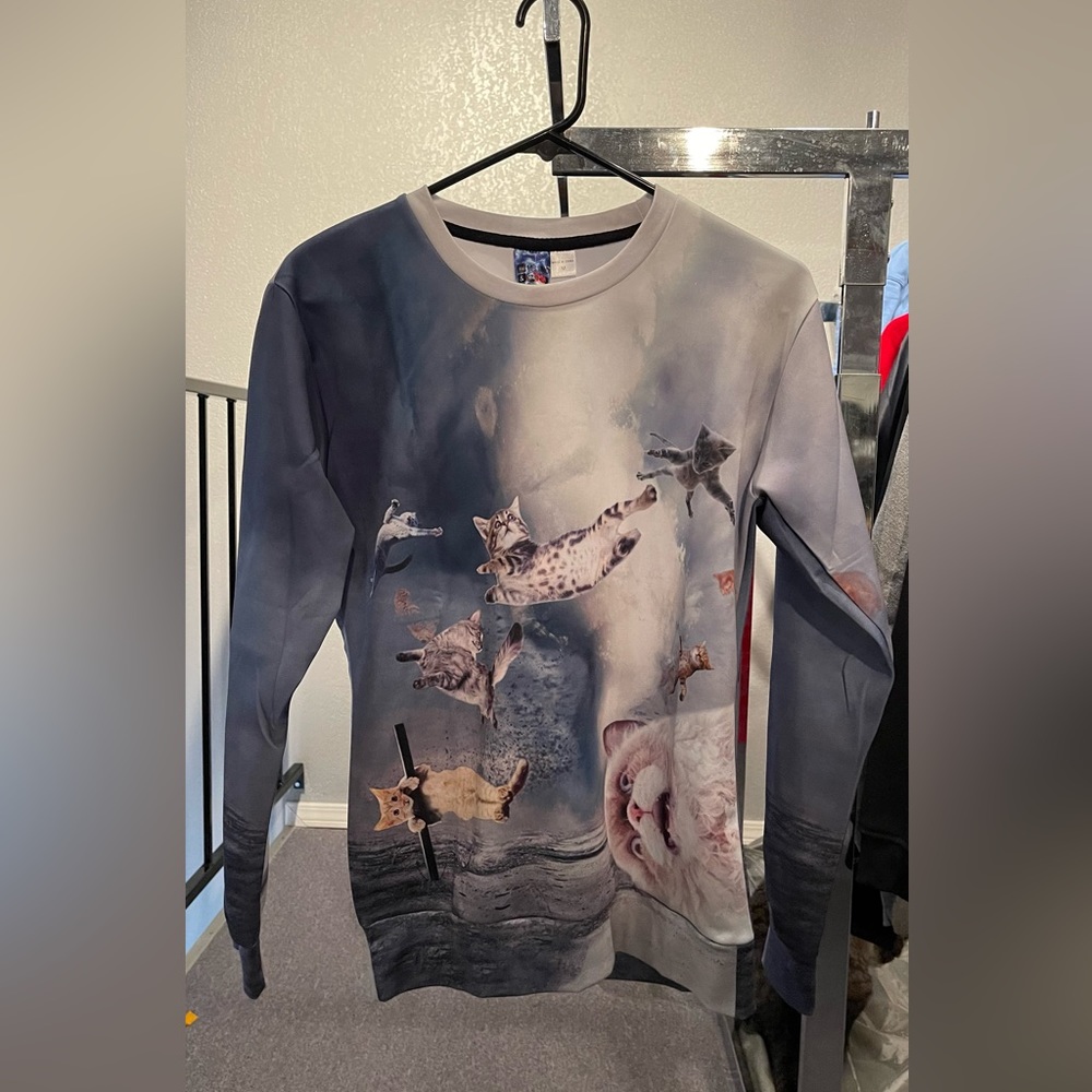 Cat crew neck